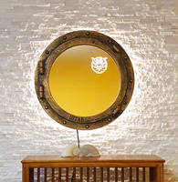 Зеркало с гравировкой и подсветкой