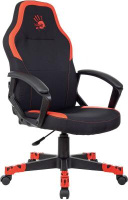 Кресло игровое A4Tech Bloody GC-190 черный/красный текстиль/эко.кожа крестов. пластик A4TECH
