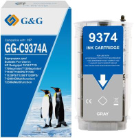 Картридж струйный G&G GG-C9374A серый (130мл) для HP HP Designjet T610, T770, T790eprinter, T1300eprinter, T1100, T1100P