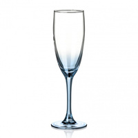 Бокал для шампанского, 170 мл, стекло, 6 шт, Glasstar, Черное море Омбре эдем, RNBSO_1687_3