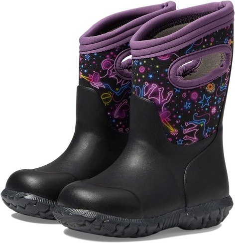 Резиновые сапоги York Neon Unicorn Bogs, цвет Black Multi