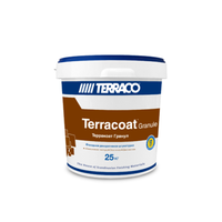 Штукатурка акриловая декоративная Terraco Terracoat Granule acrylic 2,0 mm Exterior ведро 25 кг с текстурой 6148025