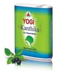 Кантика Kanthika Pills расасывающие таблетки для горла (Yogi) 70 таблеток