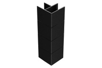 Угловой элемент для клумбы Holzhof Eco 25*200, пластик черный, 90град
