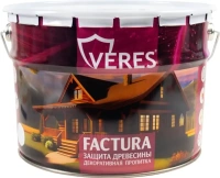 Пропитка декоративная для защиты древесины Veres Factura 9 л олива