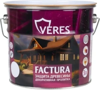 Пропитка декоративная для защиты древесины Veres Factura 3 л тик