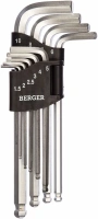 Набор ключей шестигранных Berger 1.5 10 мм
