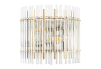 Бра Crystal Lux AURELIO AP2 GOLD+CHROME, TRANSPARENT хром, прозрачный+золото