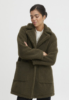 Пальто зимнее B.Young с карманами, оливковый