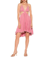 Платье ali с кружевной отделкой и вырезом Alexia Admor Pink