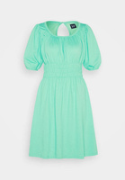 Платье Gap Puff Waist Mini Jersey, зеленый
