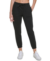 Женские джоггеры с присборенной талией, окрашенные в цвет одежды Calvin Klein, черный
