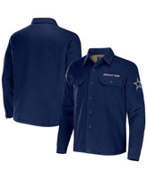 Мужская коллекция nfl x darius rucker by navy dallas cowboys холщовая куртка-рубашка на пуговицах Fanatics, синий