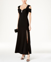 Платье с открытыми плечами R & M Richards, черный