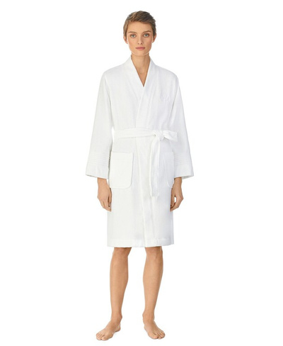 Банный халат из махровой ткани greenwich Lauren Ralph Lauren, белый