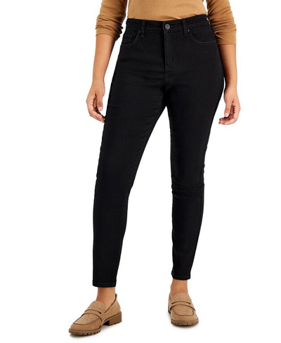Женские облегающие джинсы скинни стандартной, короткой и длинной длины, созданные для macy's Style & Co, черный