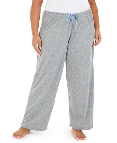 Женские трикотажные пижамные брюки больших размеров с принтом Sleepwell, изготовленные с использованием технологии регул