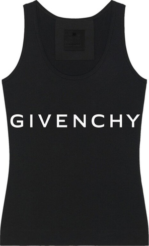Топ Givenchy Archetype Slim Fit Tank Top 'Black', черный