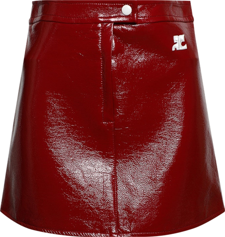 Юбка Courrèges Vinyl Mini-Skirt 'Red', красный