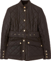 Куртка Burberry Quilted Waxed Jacket 'Dark Brown', коричневый