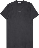 Футболка Acne Studios Logo T-Shirt Dress 'Black', черный