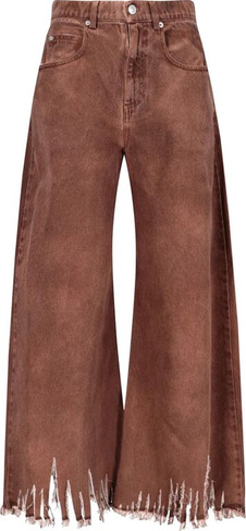 Джинсы Marni Frayed Jeans 'Earth Of Siena', коричневый