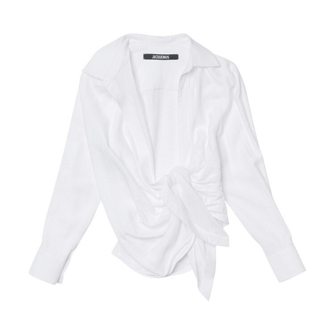 Рубашка Jacquemus La Chemise Bahia Shirt 'White', белый