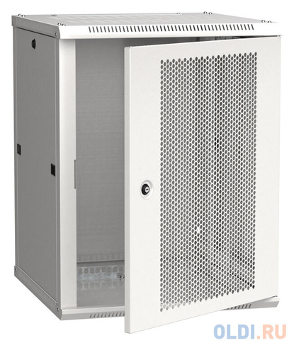 Шкаф монтажный ITK Linea W (LWR3-15U66-PF) настенный 15U 600x450мм пер.дв.перфор. 90кг серый 500мм 200град. 770мм IP00 I