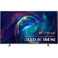 55" Телевизор Hisense 55E7KQ PRO, QLED, 4K Ultra HD, темно-серый, СМАРТ ТВ, Vidaa
