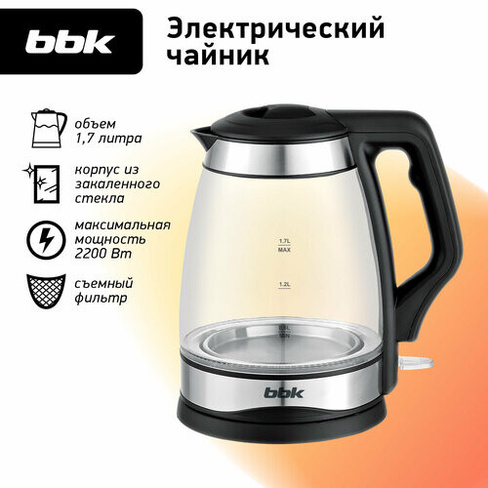 Чайник BBK EK1728G, черный