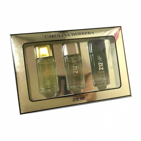 Мужской подарочный набор из 3 ароматов Carolina Herrera 212 Vip Man 3 в 1