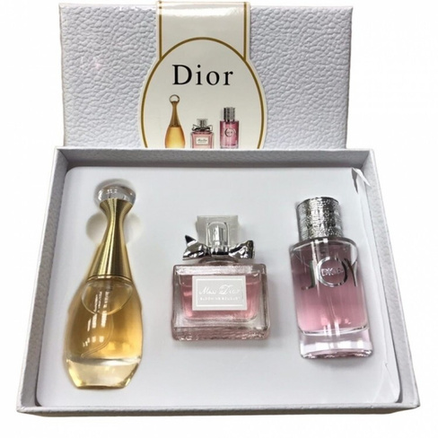 Подарочный набор женских парфюмов Dior, 3 аромата по 30 мл