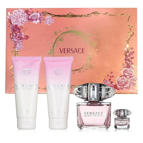 Подарочный женский парфюмерный набор Versace Bright Crystal 4 в 1