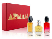 Подарочный набор женского парфюма GIORGIO ARMANI 3 аромата по 25 мл