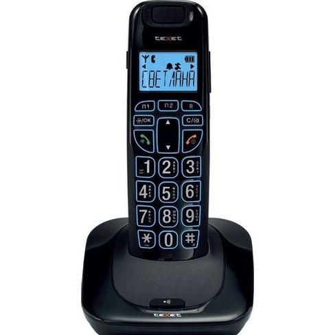 Радиотелефон TeXet TX-D7505A, черный [123065]