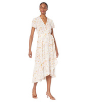 Платье Saltwater Luxe, Milly Recycled 3/4 Sleeve Wrap Dress