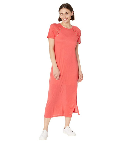 Платье MICHAEL Michael Kors, Petite Lace-Up T-Shirt Dress