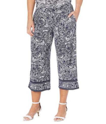 Брюки с высокой посадкой MICHAEL Michael Kors, Petite Paisley Border Pants