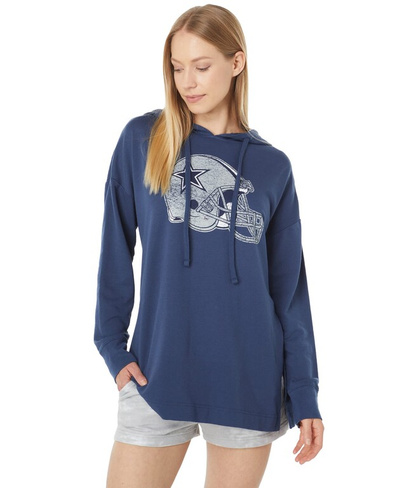 Худи Lauren James, Dallas Cowboys Long-Length Side Vent Hoodie