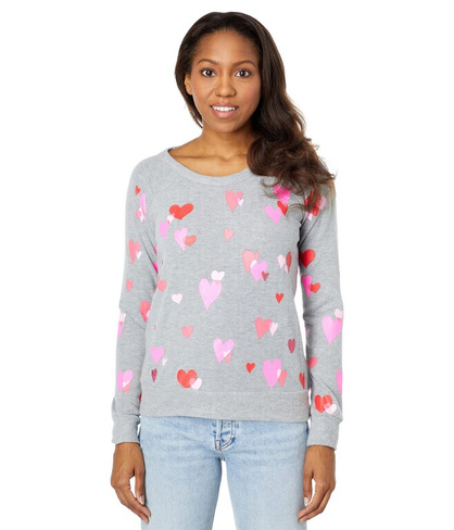 Пуловер Chaser, \"Love Hearts\" Sustainable Bliss Knit Pullover