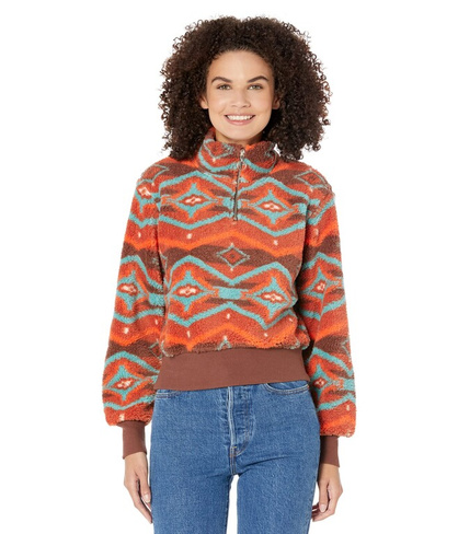 Пуловер Rock and Roll Cowgirl, Printed Sherpa Pullover RRWT91R04I