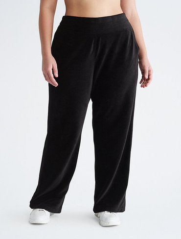 Широкие брюки больших размеров Performance Calvin Klein, черный