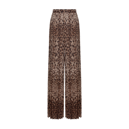 Плиссированные брюки палаццо Dolce & Gabbana, коричневый