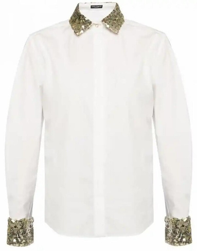 Рубашка с пайетками Dolce&Gabbana