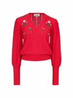 Пуловер с цветочным принтом Gucci