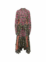 Платье с цветочным принтом Balenciaga