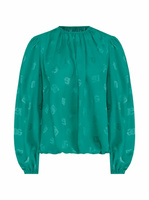 Шелковая блузка с монограммой Dolce&Gabbana