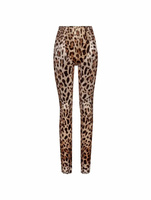 Зауженные брюки с леопардовым принтом Dolce&Gabbana