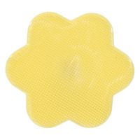 Kuchenland Щетка для очищения лица, 8 см, массажная, на присоске, силикон, желтая, Звезда, Manny