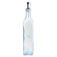 Kuchenland Бутылка для масла или уксуса, 400 мл, с дозатором, стекло/металл, перламутр, Clear polar